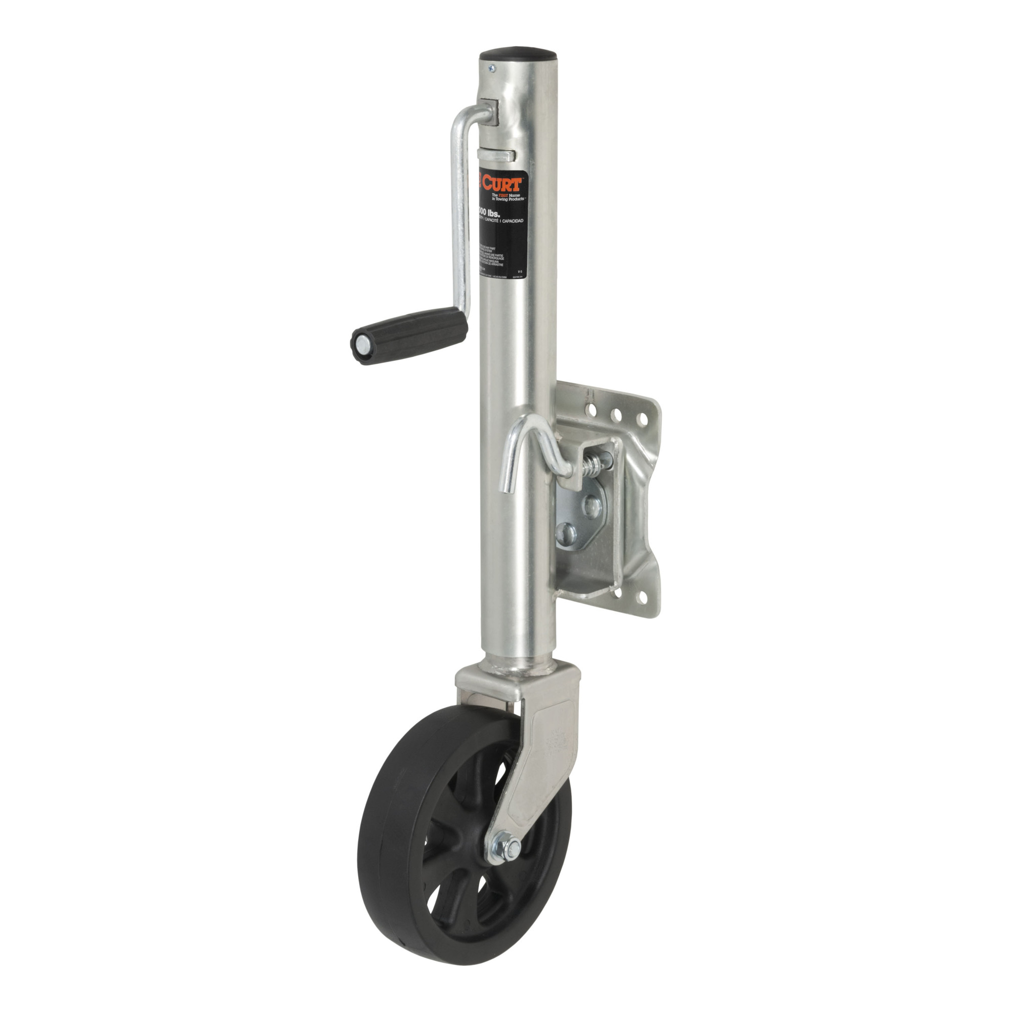 Curt Manufacturing, Marine Jack w 8in. Wheel 1500 lbs, 10in. Travel, Model# 28115
